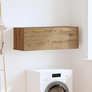 vidaXL Wandkast artisanaal eikenkleurig 100 x 36.5 x 35 cm