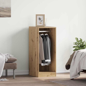 vidaXL Kledingkast met plank met opslag artisanaal eikenkleurig 41 x 48 x 102 cm