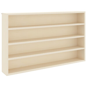 vidaXL Muurdisplaykast met plank Beige 60 x 8,5 x 37 cm Bewerkt hout