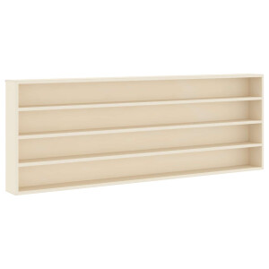vidaXL Muurdisplaykast met plank Beige 100 x 8,5 x 36 cm Bewerkt hout