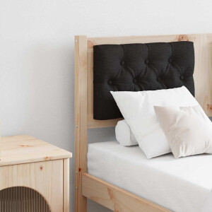 vidaXL Hoofdbord Anders Bruin en zwart 135 cm Massief grenenhout