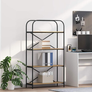 vidaXL Boekenkast Artisan Eiken 80 x 30 x 146 cm Bewerkt hout