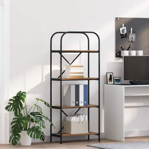 vidaXL Boekenkast Oudhout 60 x 30 x 146 cm Bewerkt hout