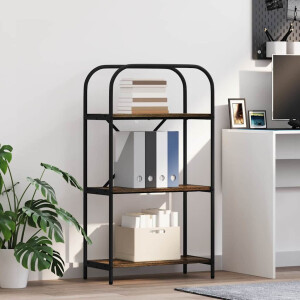 vidaXL Boekenkast Gerookt eiken 60 x 30 x 109 cm Bewerkt hout