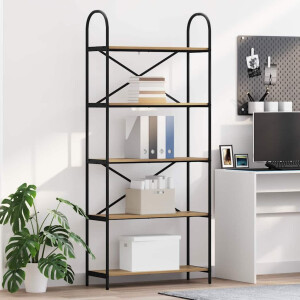 vidaXL Boekenkast Artisan Eiken 80 x 30 x 183 cm Bewerkt hout