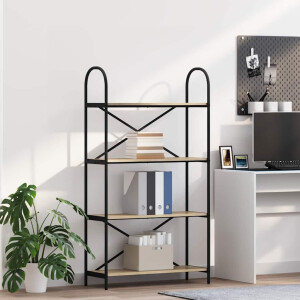 vidaXL Boekenkast Sonoma Eiken 80 x 30 x 146 cm Bewerkt hout
