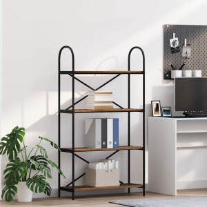 vidaXL Boekenkast Oudhout 80 x 30 x 146 cm Bewerkt hout
