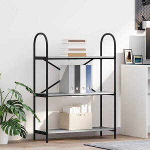 vidaXL Boekenkast Grijs Sonoma 80 x 30 x 109 cm Bewerkt hout