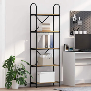vidaXL Boekenkast Artisan Eiken 60 x 30 x 183 cm Bewerkt hout
