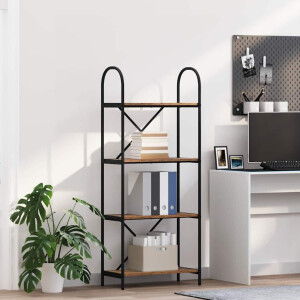 vidaXL Boekenkast Oudhout 60 x 30 x 146 cm Bewerkt hout