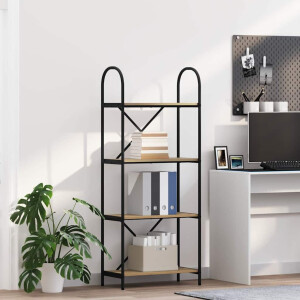 vidaXL Boekenkast Artisan Eiken 60 x 30 x 146 cm Bewerkt hout