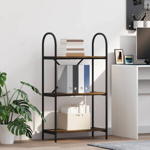 vidaXL Boekenkast Gerookt eiken 60 x 30 x 109 cm Bewerkt hout
