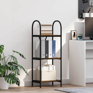 vidaXL Boekenkast Gerookt eiken 40 x 30 x 109 cm Bewerkt hout