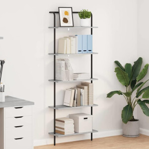 vidaXL Boekenkast Grijs Sonoma 60 x 24 x 168 cm Bewerkt hout