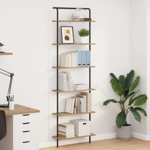 vidaXL Boekenkast artisanaal eikenkleurig 60 x 24 x 203 cm