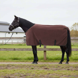 vidaXL Paardendeken Volledig Donkerbruin 105 cm Polyester