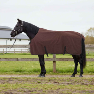 vidaXL Paardendeken Volledig Donkerbruin 145 cm Polyester