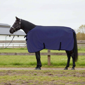 vidaXL Paardendeken Marineblauw 105 cm Polyester