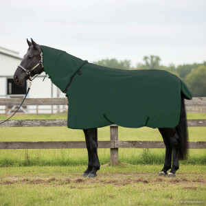 vidaXL Paardendeken Volledig Donkergroen 145 cm Polyester