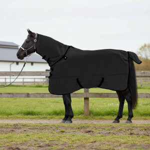 vidaXL Paardendeken Zwart 135 cm Polyester