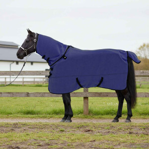 vidaXL Paardendeken Marineblauw 125 cm Polyester
