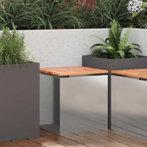 vidaXL Tuinbank Zilver 40 x 40 x 43 cm Gegalvaniseerd staal
