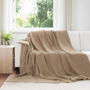 vidaXL Kleden 6 pcs Kameel 240 x 270 cm Fleece