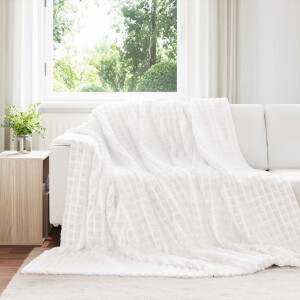 vidaXL Kleden 6 pcs Wit 240 x 220 cm Fleece