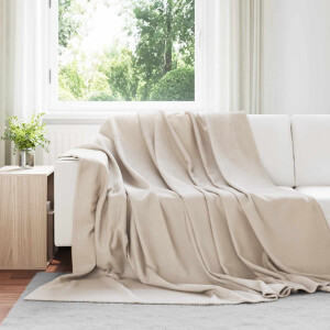 vidaXL Kleden 6 pcs Beige 270 x 240 cm Fleece