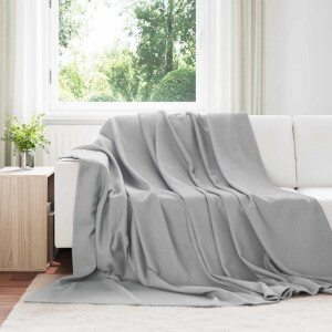 vidaXL Kleden 24 pcs Grijs 240 x 220 cm Fleece