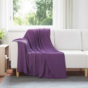 vidaXL Kleden 24 pcs Paars 170 x 130 cm Fleece