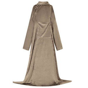 vidaXL Deken hoodie Kameel Flanel