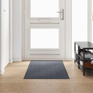 vidaXL Tapijt Loper Grijs 80 x 250 cm Stof