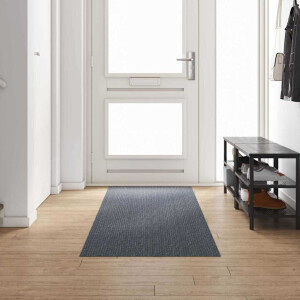 vidaXL Tapijt Loper Grijs 80 x 300 cm Stof