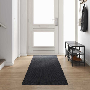 vidaXL Tapijt Loper Antraciet 80 x 400 cm Stof