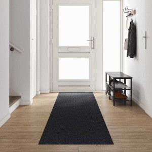 vidaXL Tapijt Loper Antraciet 80 x 500 cm Stof