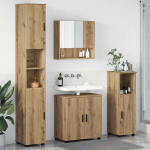 vidaXL Badkamermeubelset 4 st Artisan Eiken 61 x 35 x 64 cm