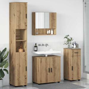 vidaXL Badkamermeubelset 4 st Artisan Eiken 61 x 35 x 64 cm