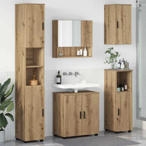 vidaXL Badkamermeubelset 5 st Artisan Eiken 61 x 35 x 64 cm