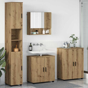vidaXL Badkamermeubelset 4 st Artisan Eiken 61 x 35 x 64 cm