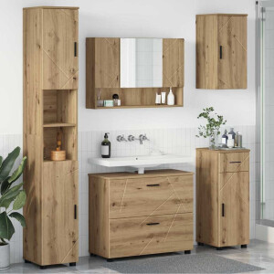 vidaXL Badkamermeubelset 5 st Artisan Eiken 35 x 30 x 192 cm