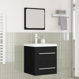 vidaXL Badkamermeubelset Wandgemonteerd 2 pcs artisanaal eikenkleurig