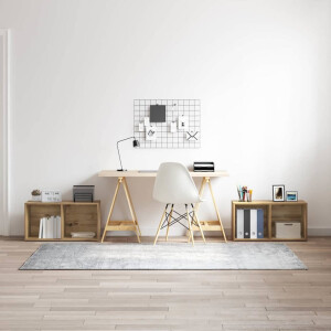 vidaXL Tv-meubelset 2 pcs Artisan Eiken 72 x 35 x 36,5 cm Bewerkt hout