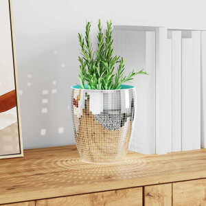 vidaXL Spiegelmozaïek Tegel Geometrisch 3 pcs Zilver 30 x 30 cm Glas