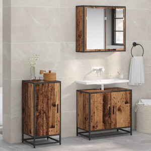 vidaXL Dressoir Oud hout 35 x 35,5 x 76 cm Bewerkt hout