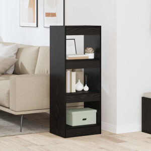 vidaXL Boekenkast Zwart eiken 40 x 30 x 103 cm Bewerkt hout