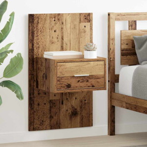vidaXL Bedkast 2 pcs Oud hout 48.5 x 32.5 x 80 cm Bewerkt hout