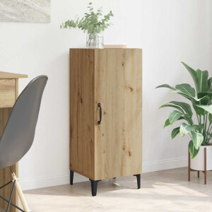vidaXL Dressoir Artisan Eiken 34,5 x 34 x 90 cm Bewerkt hout
