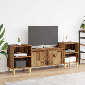 vidaXL TV-kast Oud Hout 160 x 35 x 55 cm Bewerkt hout