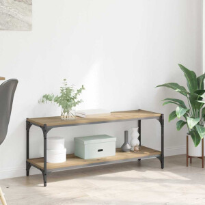 vidaXL TV-kast Artisan Eiken 100x33x41cm Gemonteerd hout en ijzer